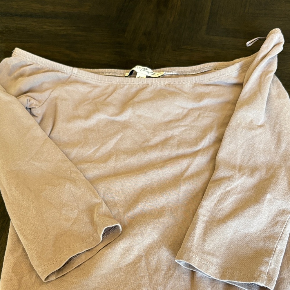Express Taupe Off-Shoulder Bodysuit